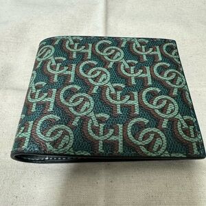 Authentic Coach Men Wallet with Coach Monogram Print